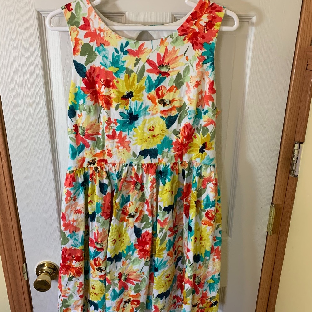Spring floral dress